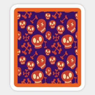 Seamless Halloween Pattern Sticker